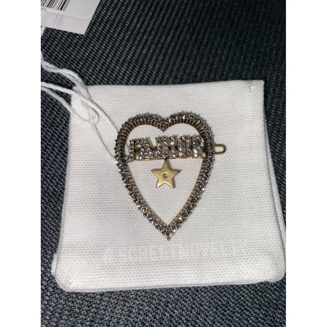 쟈디올 하트 큐빅 헤어클립 상품이미지2