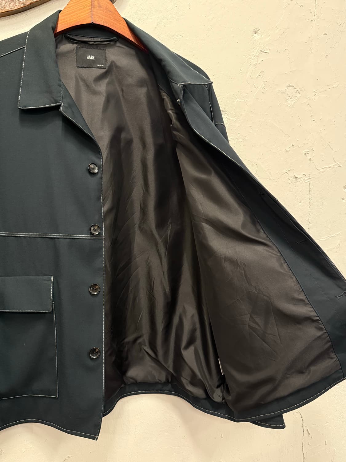 L) HARE Contrast Stitch Work Jacket 상품이미지5