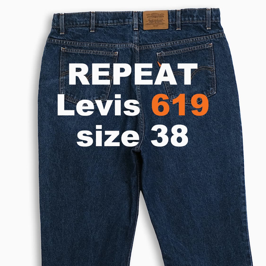 리바이스 619 오렌지탭 90s 38 인치 스트레이트핏 OR6194001 상품이미지1