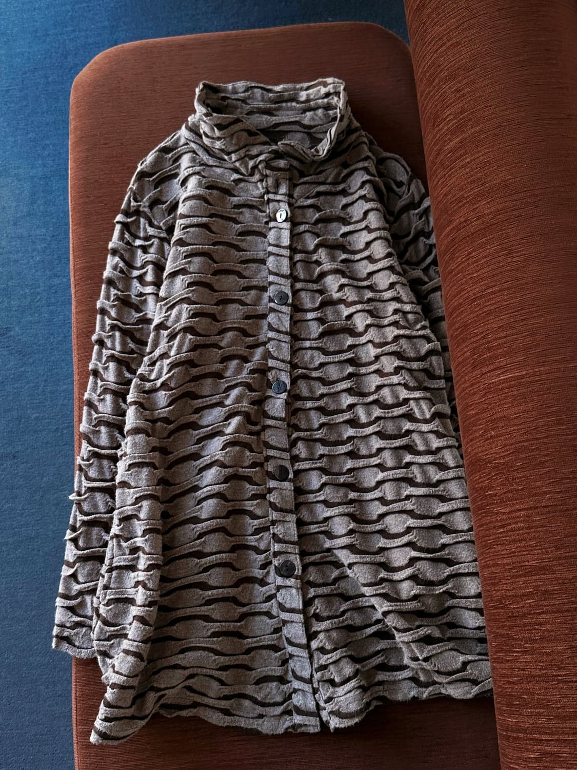 High gauge design pattern 2way knit jack 상품이미지1