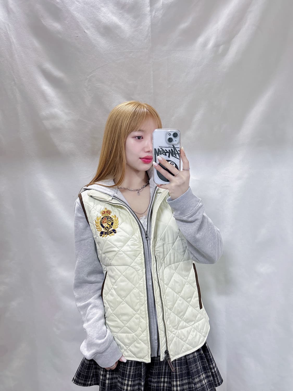 폴로 랄프로렌 화이트 투웨이 패치로고 베스트  상품이미지2