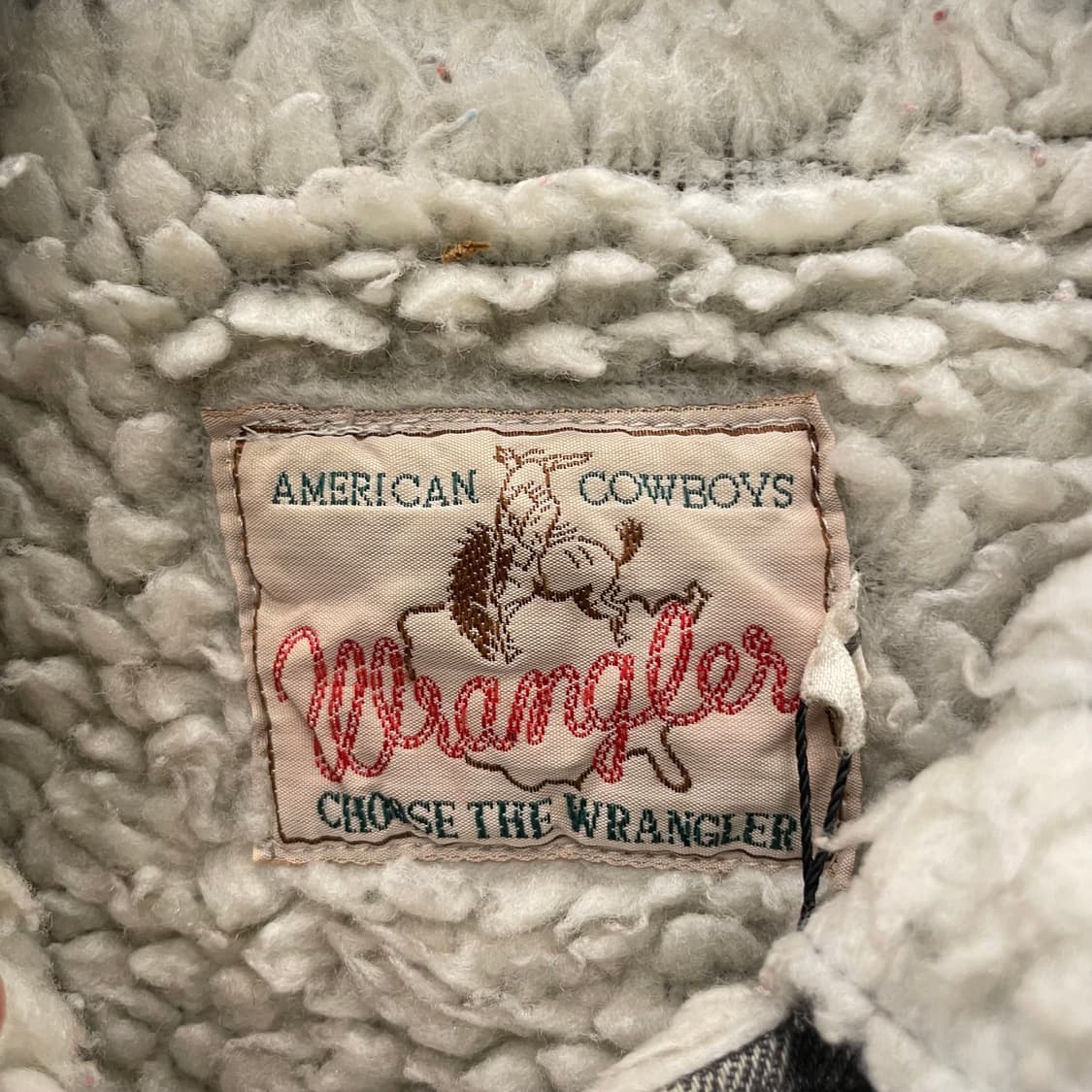 90s 랭글러 쉐르파 웨스턴 카우보이 데님 코트 자켓 상품이미지10