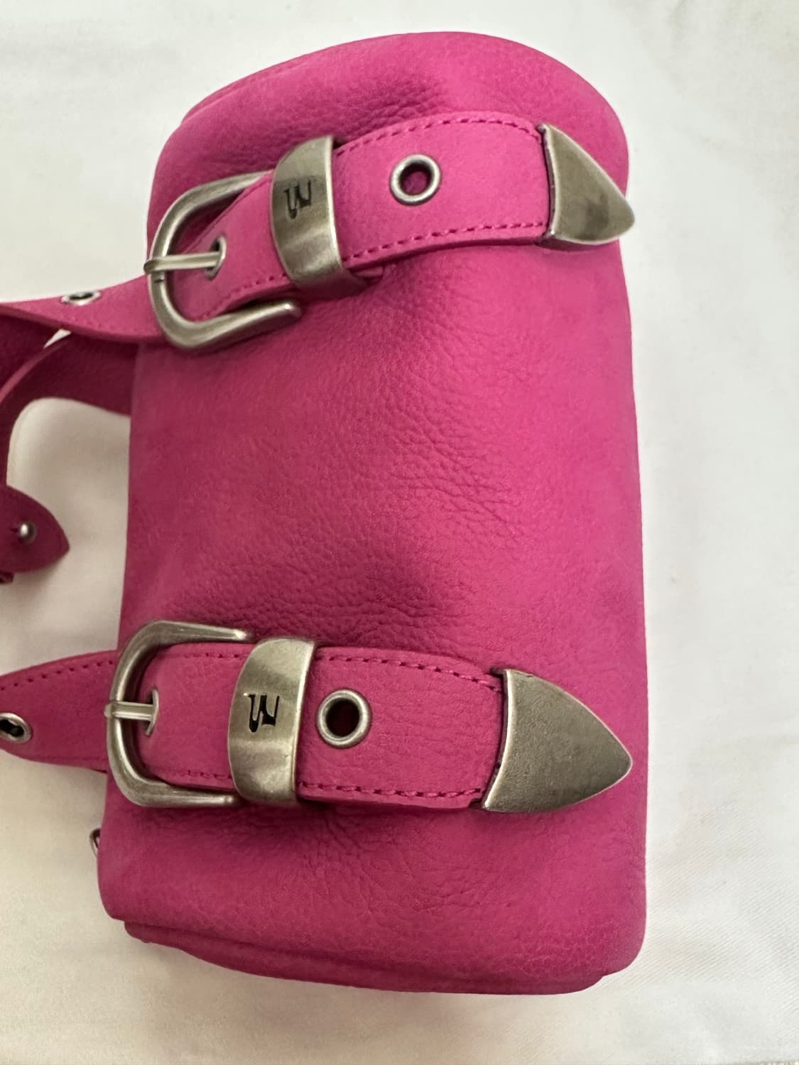 마지셔우드 벨티드 로그백 푸시아핑크 누벅 상품이미지3