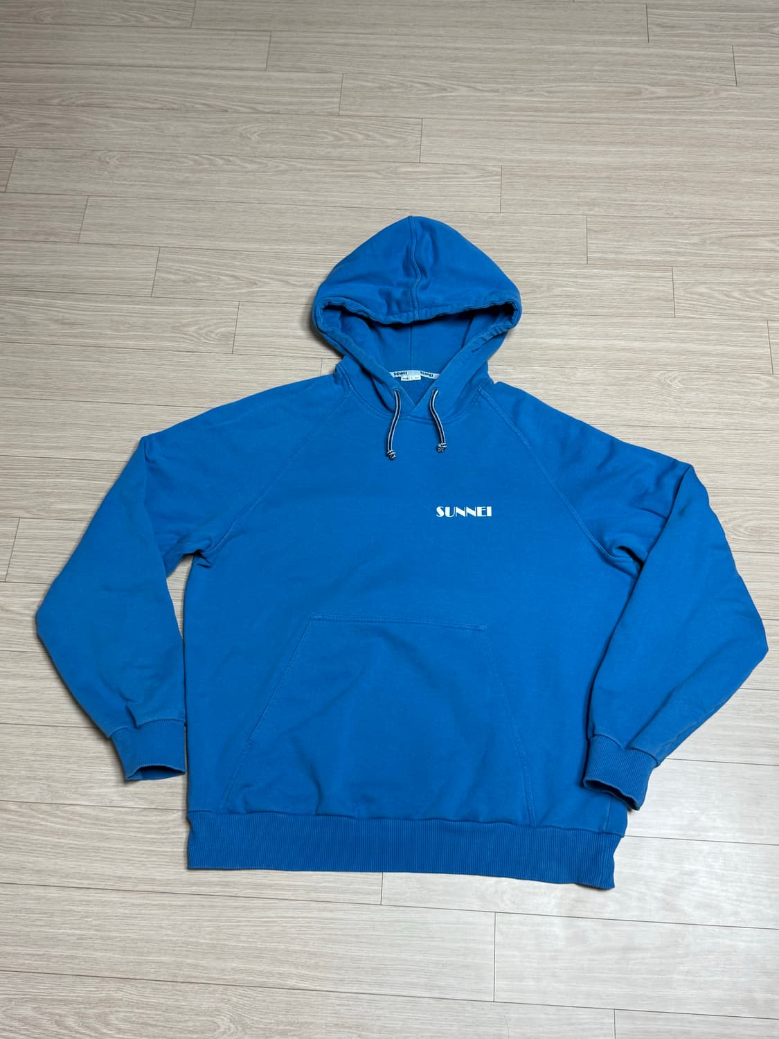 써네이 후디 스웻 후드티 블루 L 상품이미지1