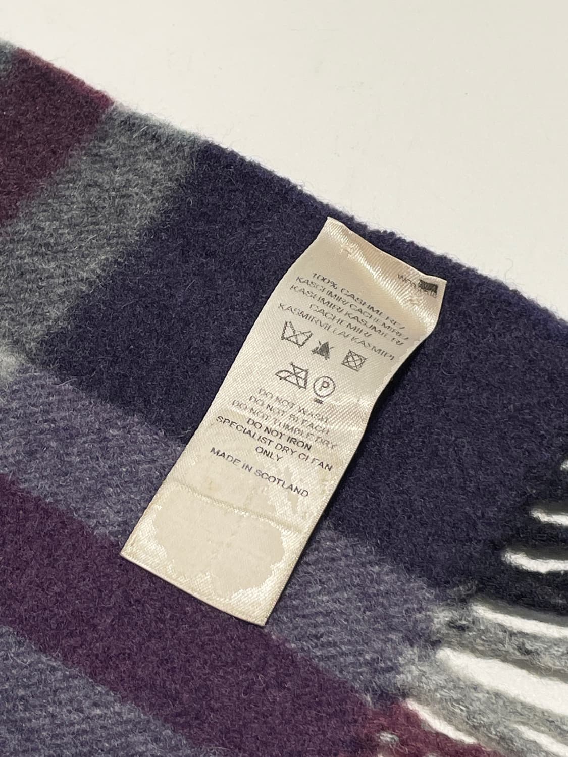 버버리 자이언트 체크 스코틀랜드 100% 캐시미어 목도리 A1532 상품이미지7