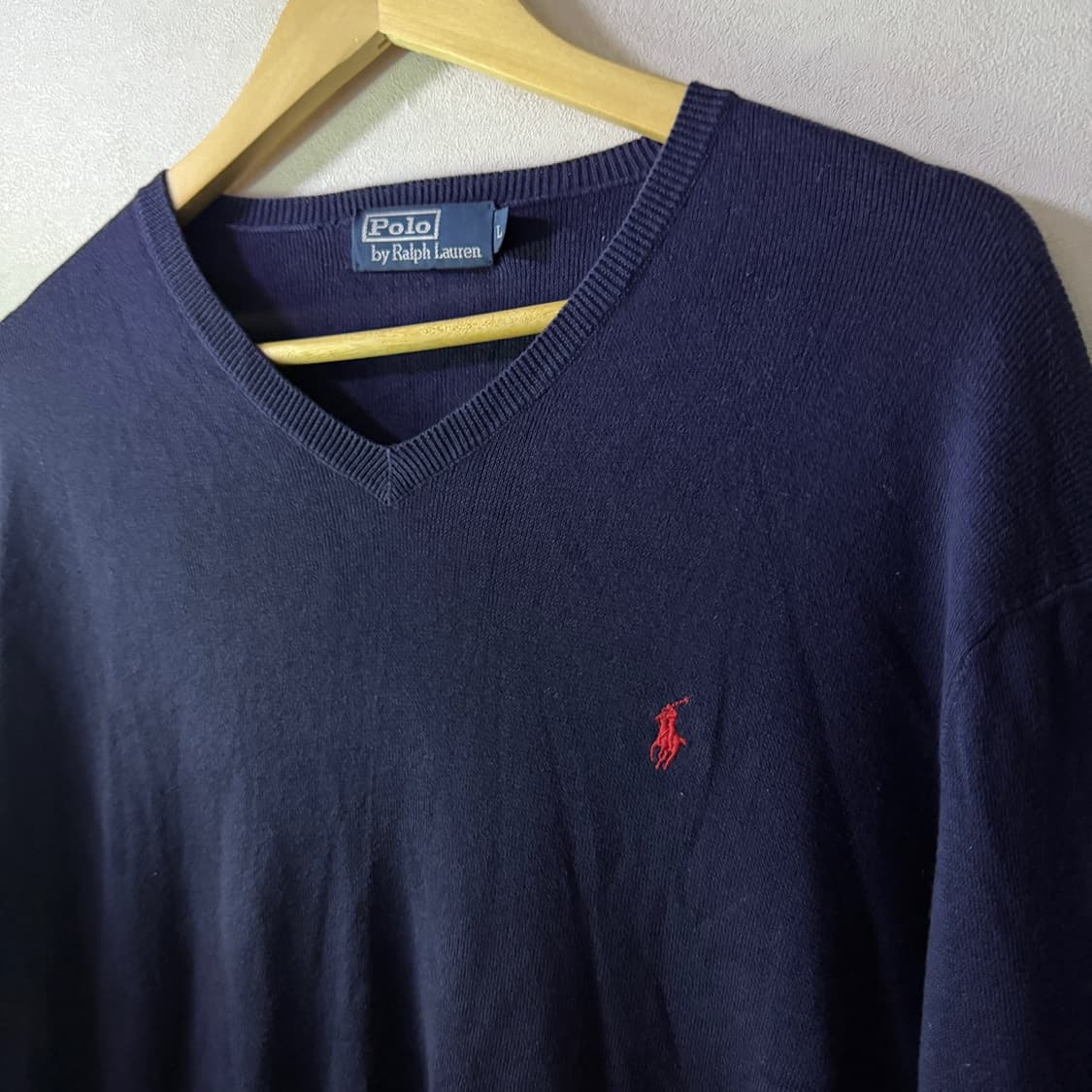 폴로 랄프로렌 남성 브이넥 긴팔 니트 L (남성 105정도) 상품이미지7