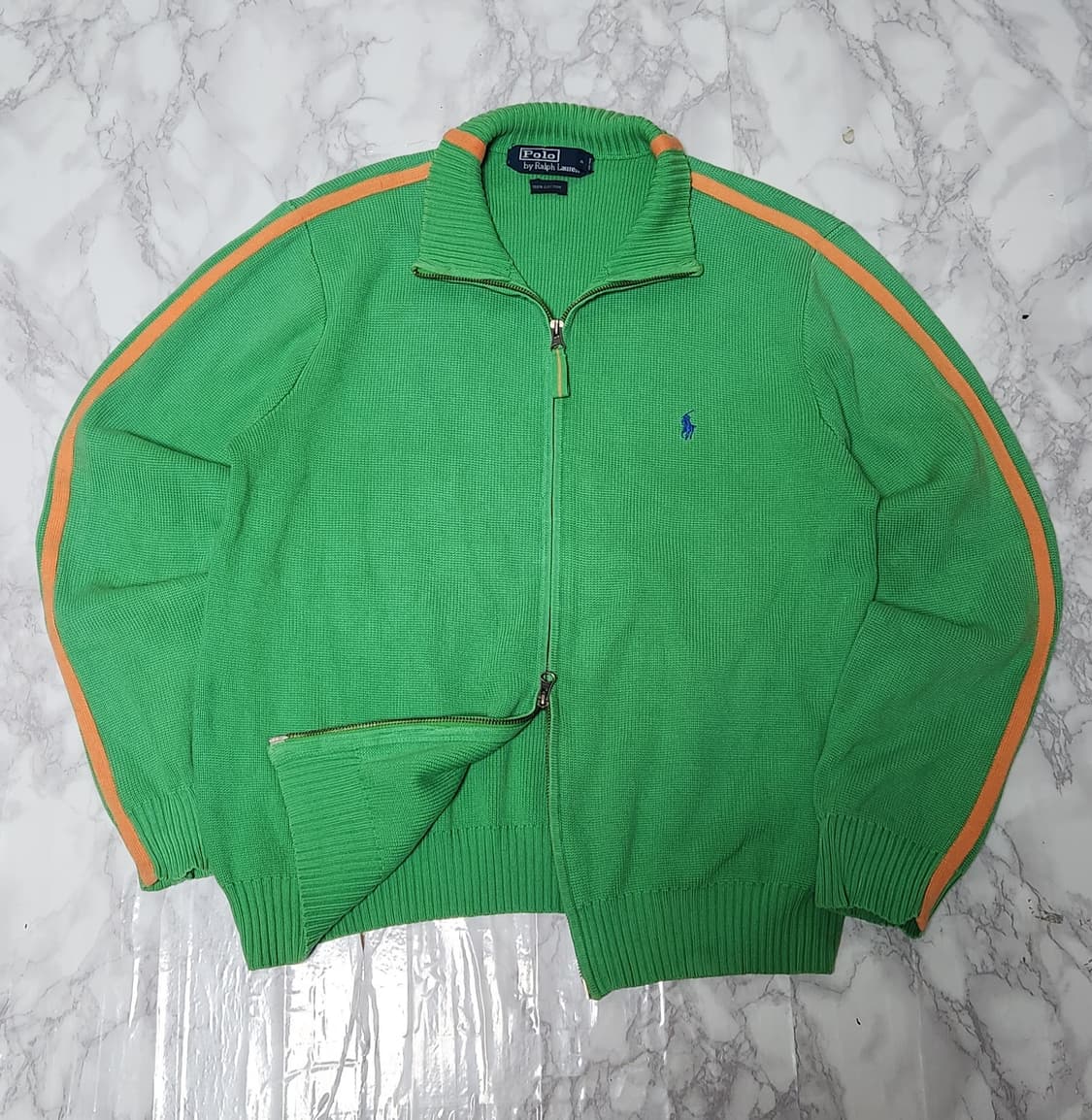 폴로 랄프로렌 투웨이 사이드라인 니트 집업 자켓 상품이미지2