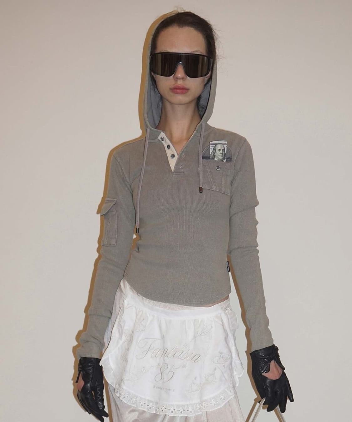 [s 새상품] 스컬프터 워시드 포켓 후드 긴팔 티셔츠 상품이미지1