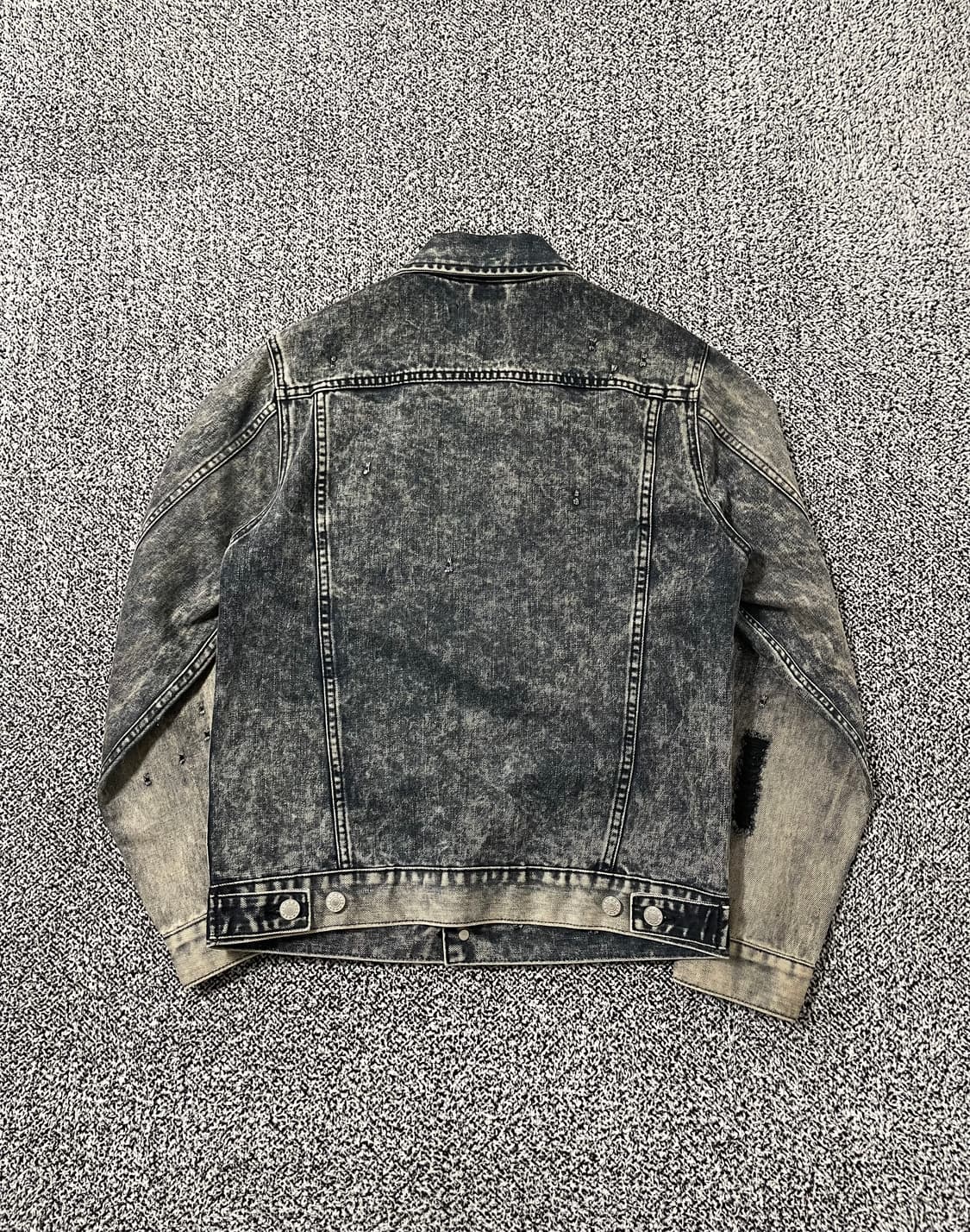 빈티지9. 비쿨식스 BEKOOL6 빈티지 워싱 데님 자켓 청자켓 데미지 상품이미지3