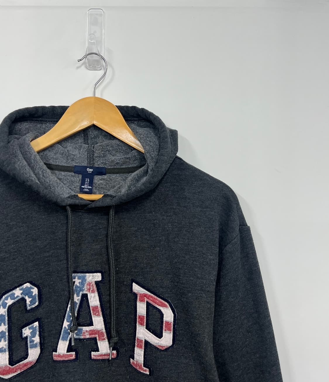 GAP 갭 성조기 빅로고 풀오버 후드티 상품이미지3
