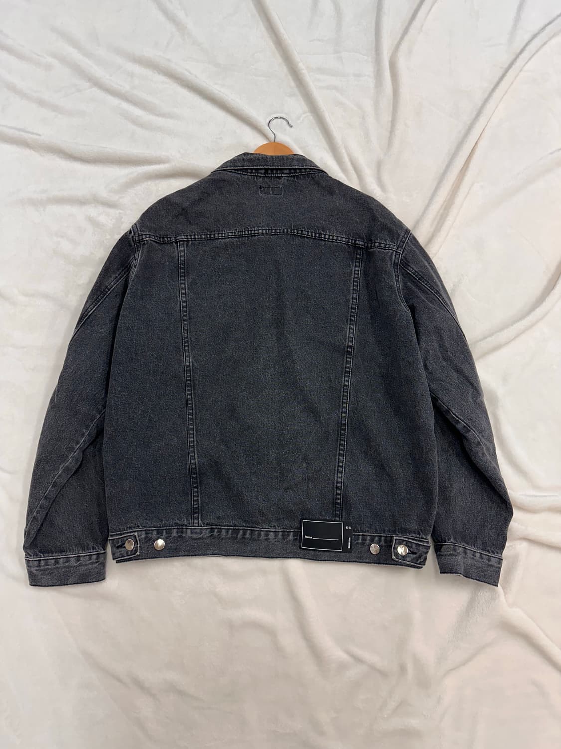 (L)웰던 오버사이즈 블랙 데님 자켓 상품이미지8