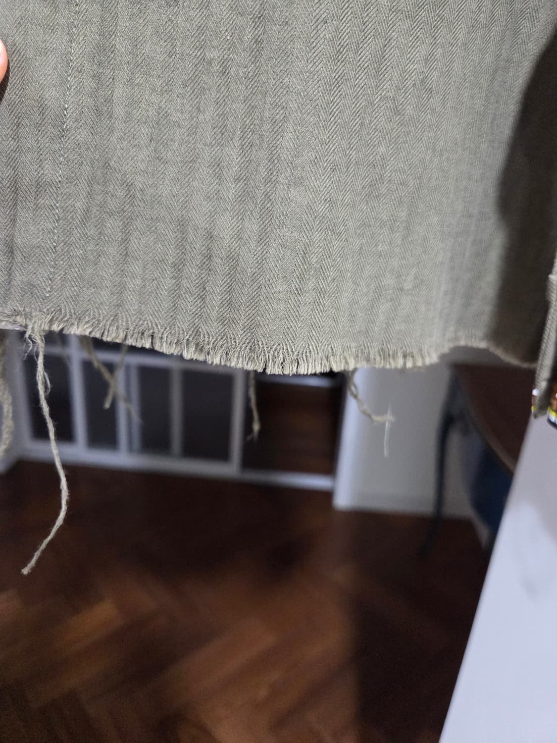 AMIRI 아미리 카키 데미지 패치 셔츠 상품이미지4