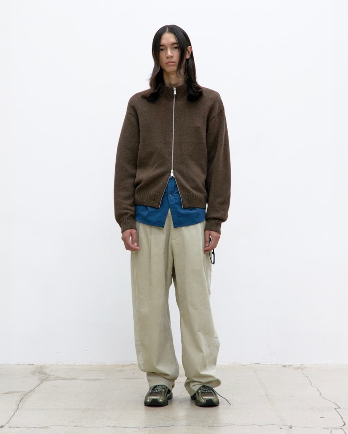 (새상품) 쿠어 알파카 블렌드 니트집업 스웨터 상품이미지3