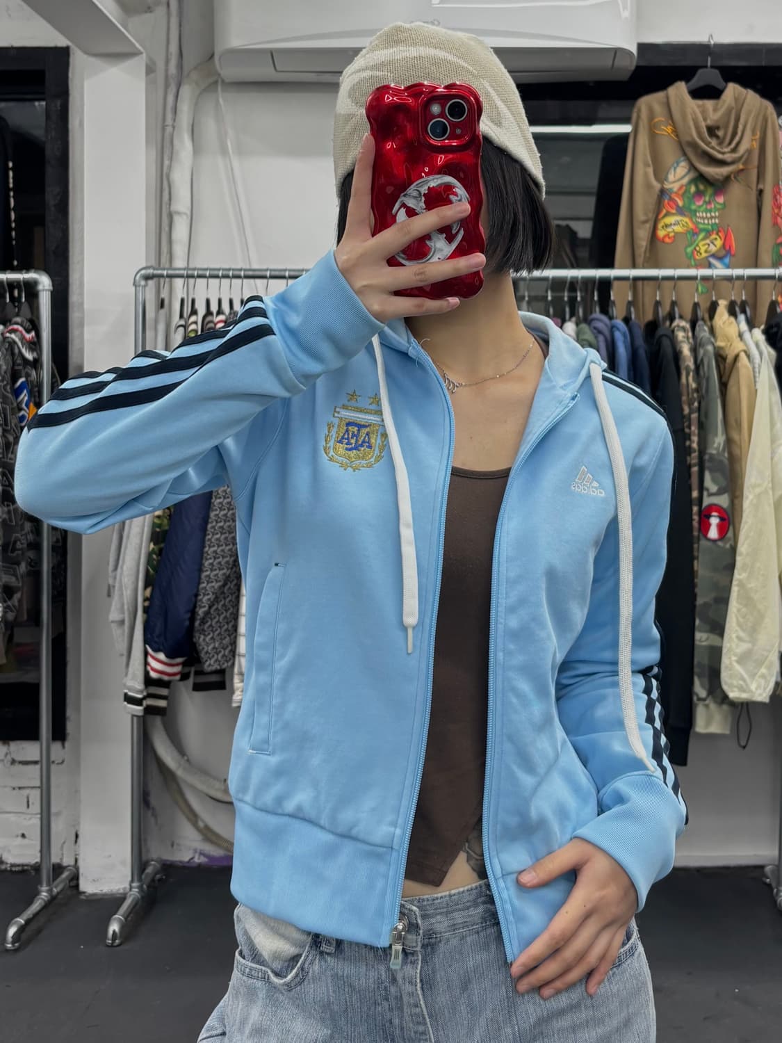 아디다스 아르헨티나 후드집업 상품이미지1