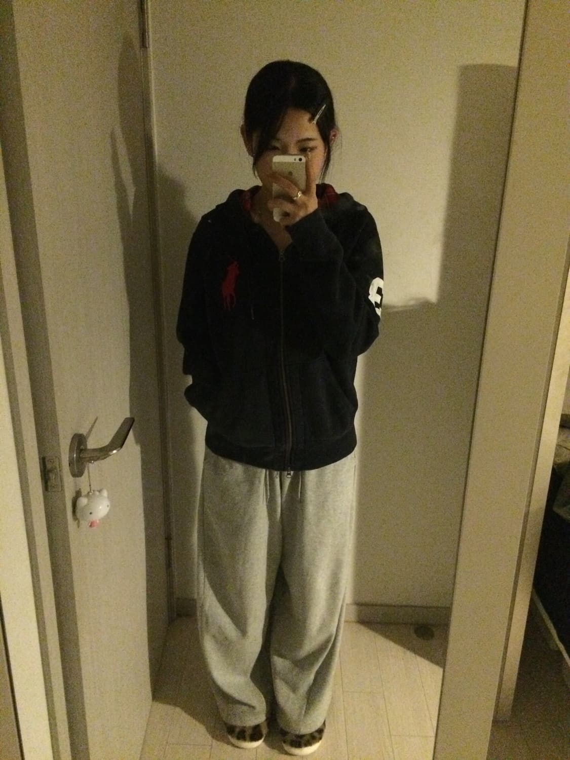 폴로 빅포니 네이비 후드집업 상품이미지2