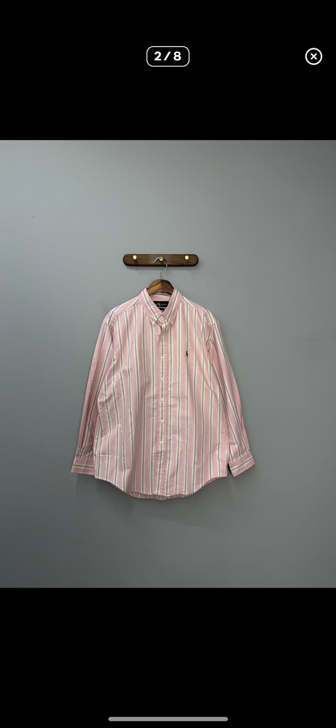 폴로랄프로렌 핑크 스트라이프 셔츠 A3135 상품이미지2