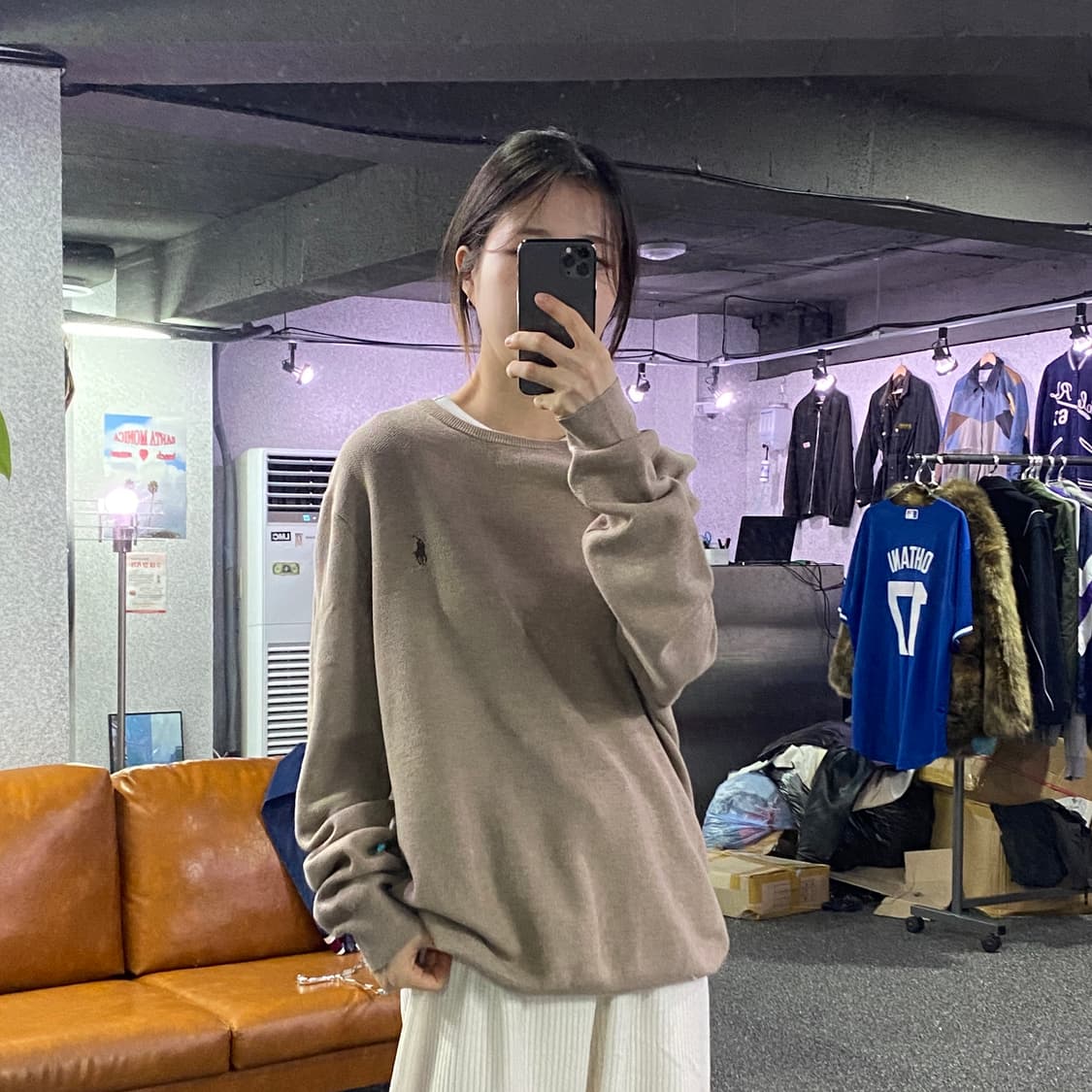 폴로 랄프로렌 피마 신형 베이지 니트 B3148 상품이미지1