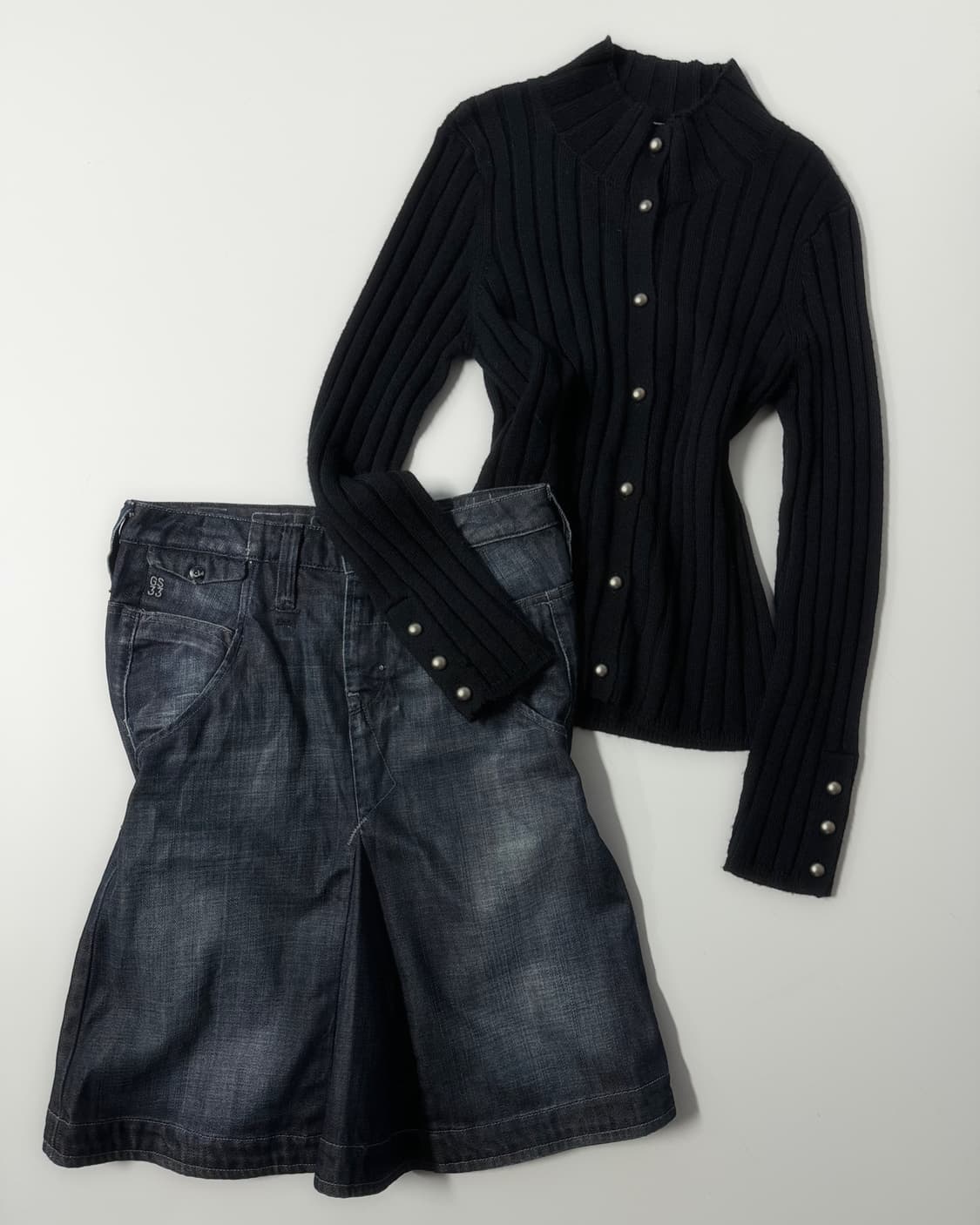 울 하이 넥 버튼 버튼 슬리브 가디건 상품이미지9