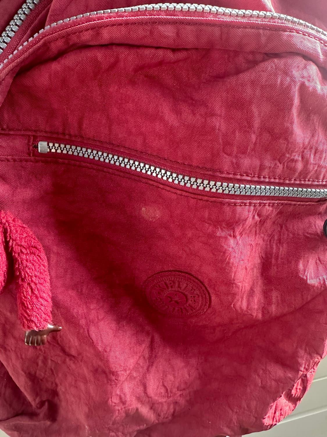 키플링 레드 백팩 상품이미지3