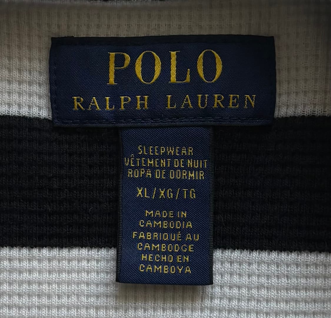 Polo 폴로랄프로렌 스트라이프 와플 슬리브  상품이미지4