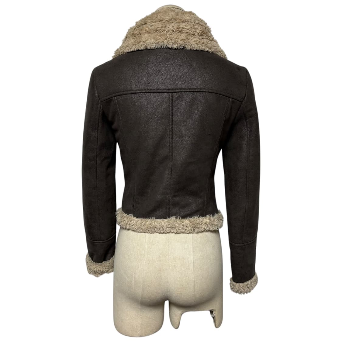 3733 브라운 퍼안감 무스탕 자켓 상품이미지5