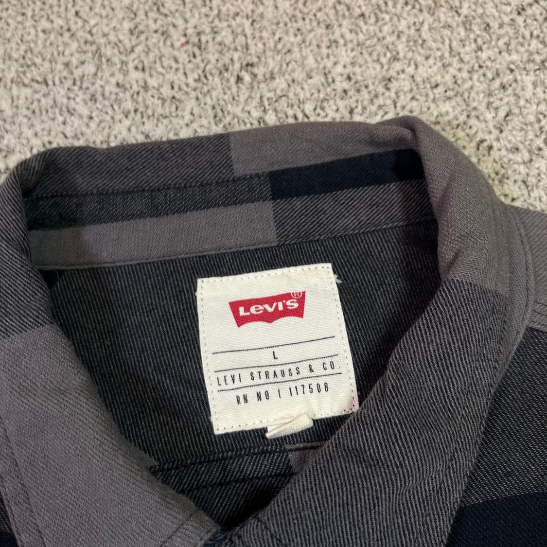 리바이스 체큰 코튼 셔츠 상품이미지3