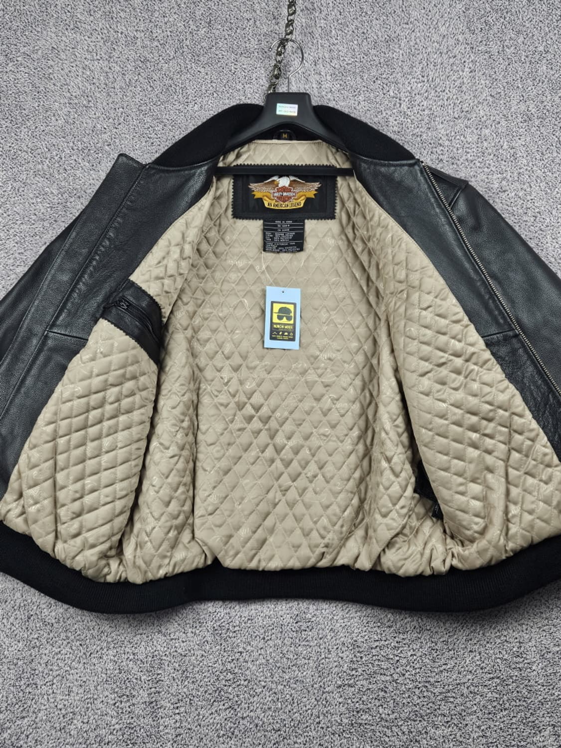 할리데이비슨 스캐짓 벌링턴 워싱턴 자수로고 가죽자켓 (M) / 10184 상품이미지7