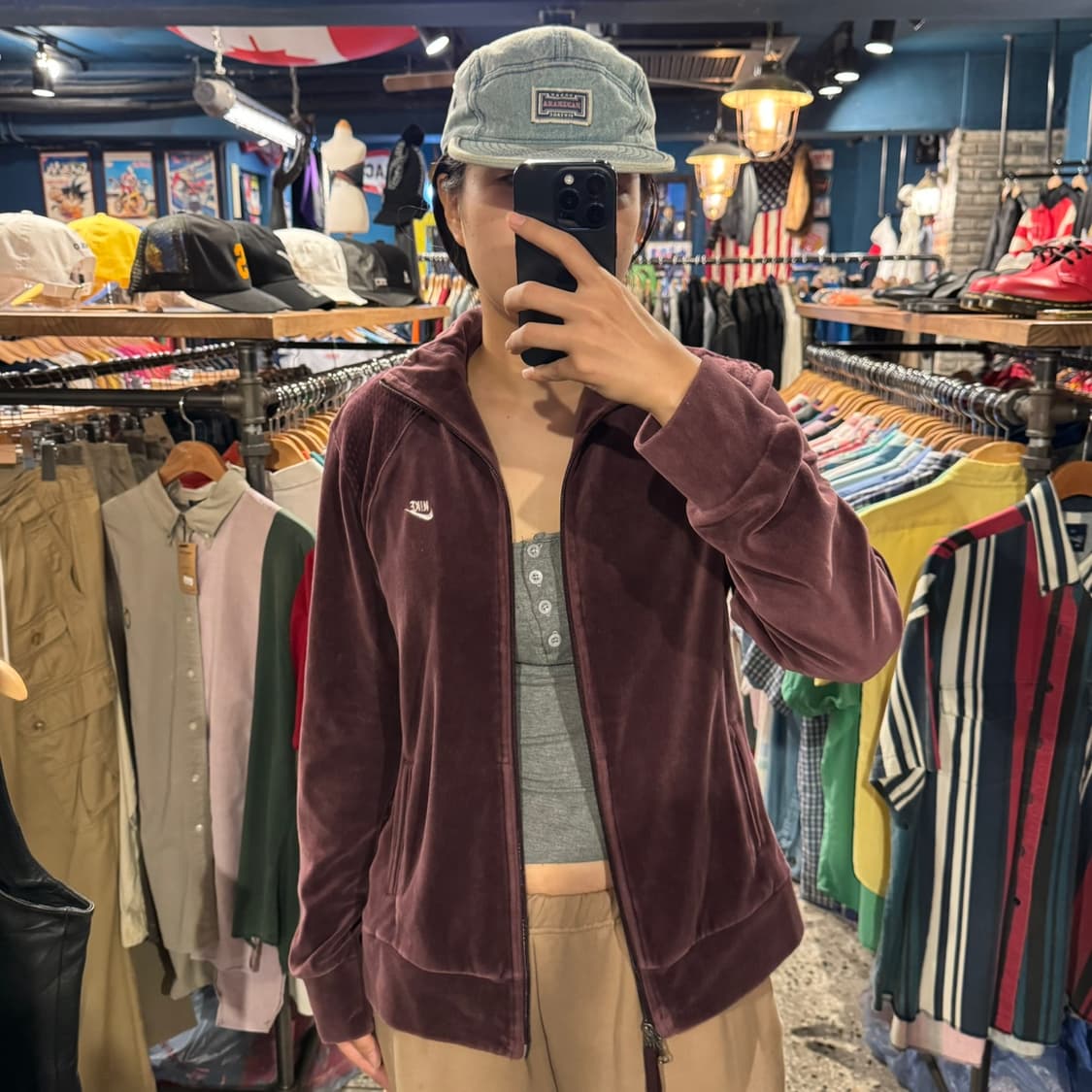 [미친핏] nike 나이키 벨벳 트랙탑 집업 상품이미지4