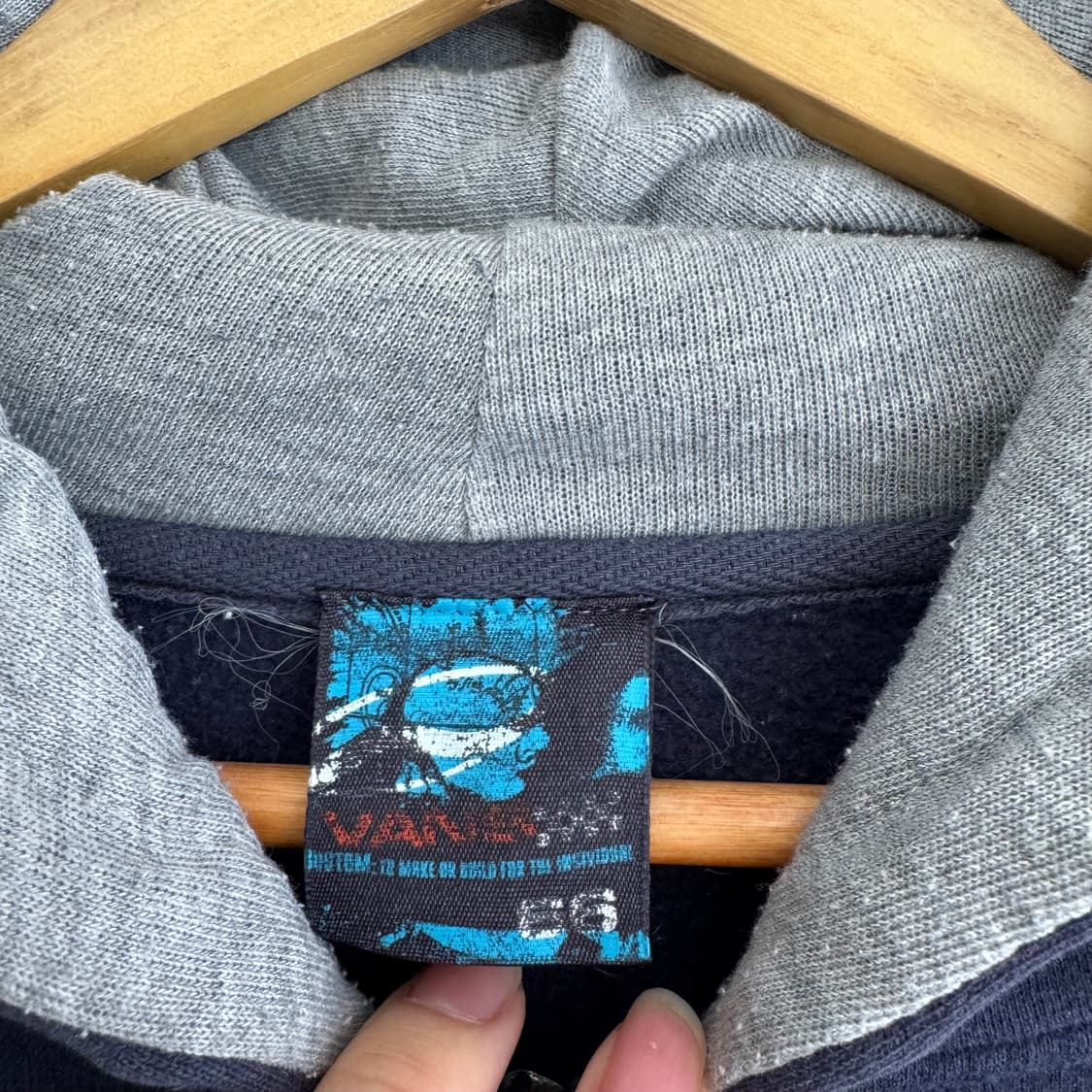 00s 반스 스펠아웃 로고 후드집업 상품이미지10