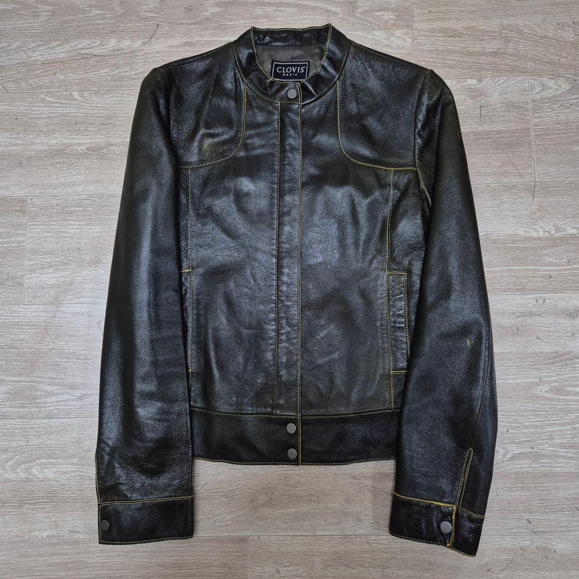 Clovis 클로비스 베이직 여성 양가죽 라이더 가죽자켓 (55) 상품이미지1