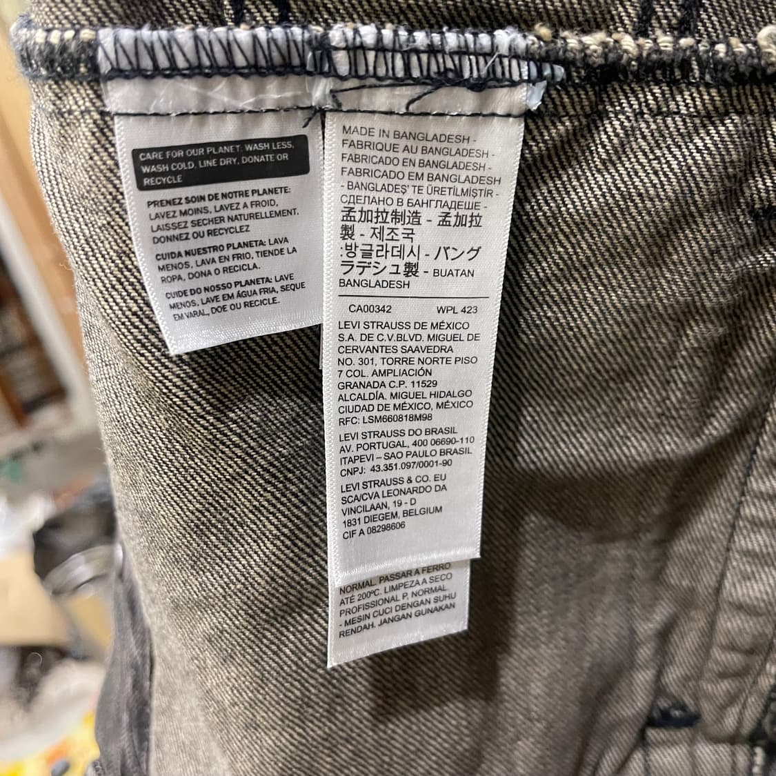 Levi's black trucker jacket 상품이미지7