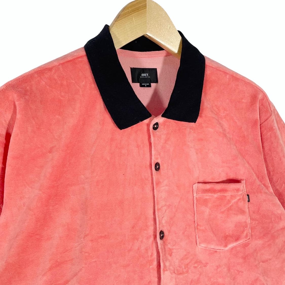 OBEY velvet short sleeve shirt 상품이미지2