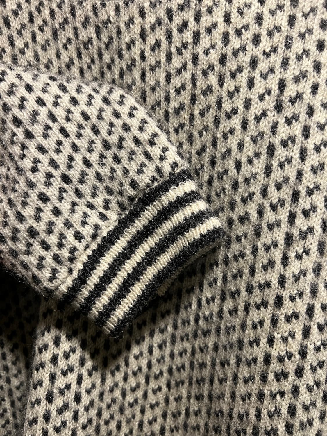 [XL]80's 엘엘빈 Made in Norway 버드아이 울 스웨터 상품이미지3