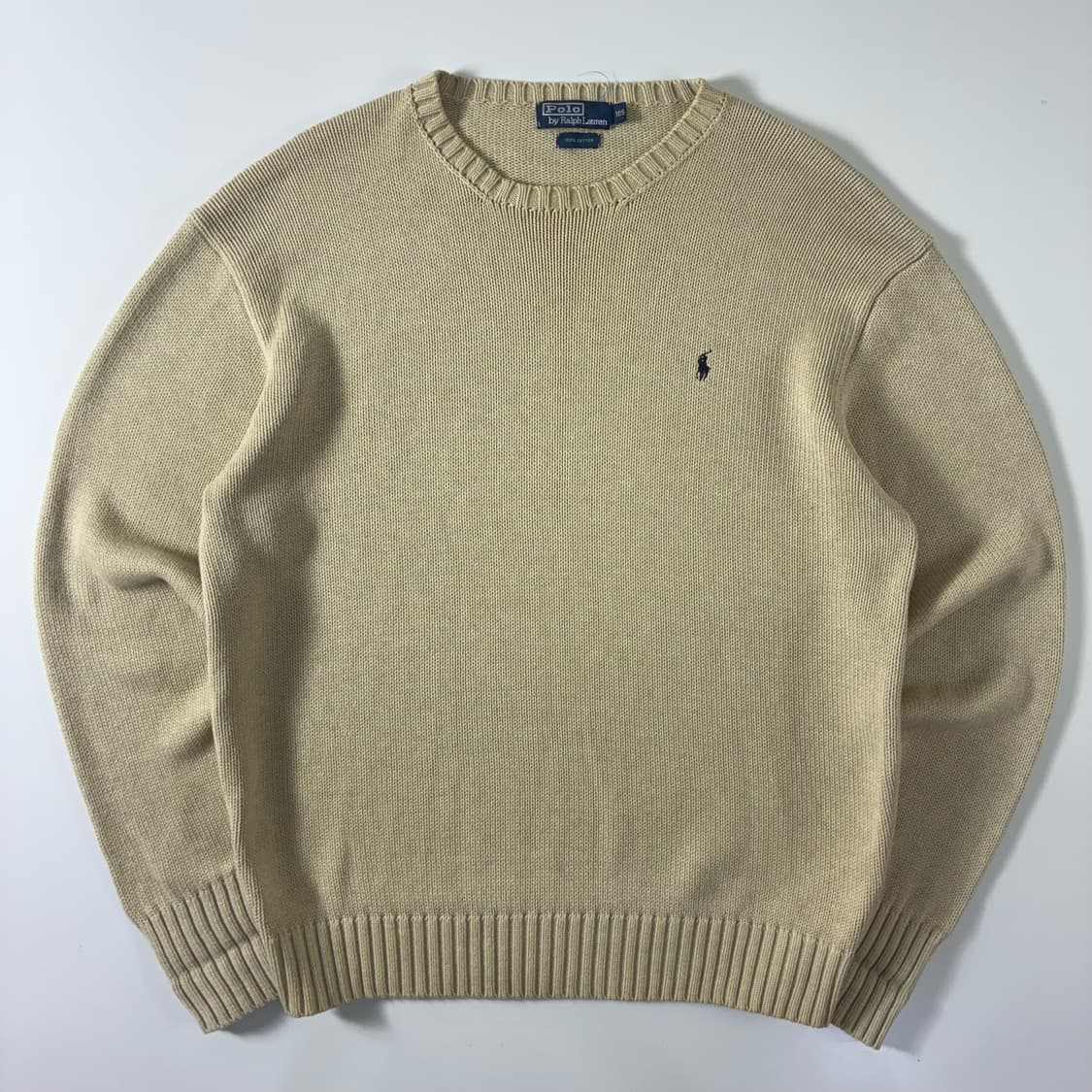 Polo  폴로 랄프로렌 자수 코튼 아이보리 니트  상품이미지1