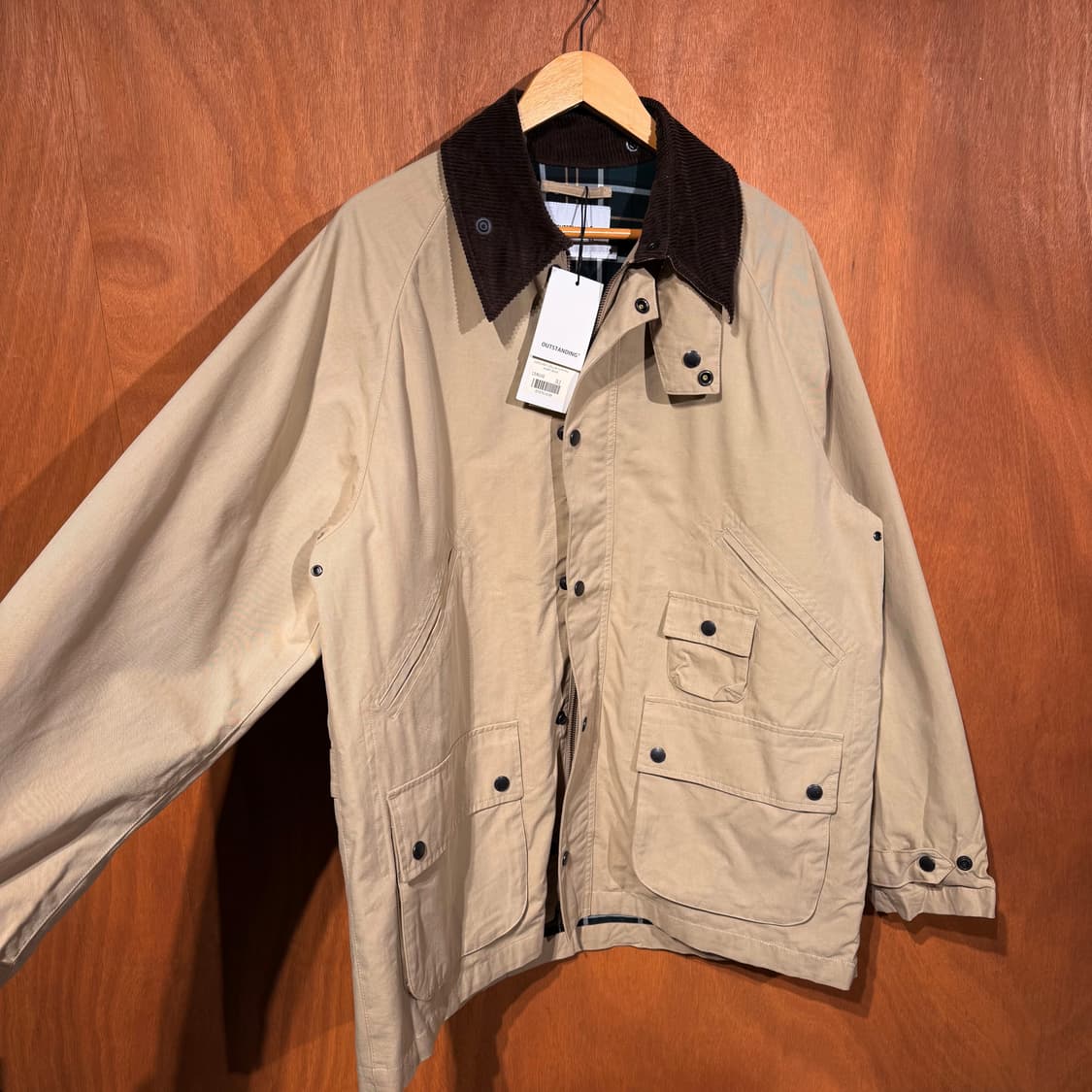 미사용)아웃스탠딩 코튼 헌팅 자켓 XL 바버 상품이미지2