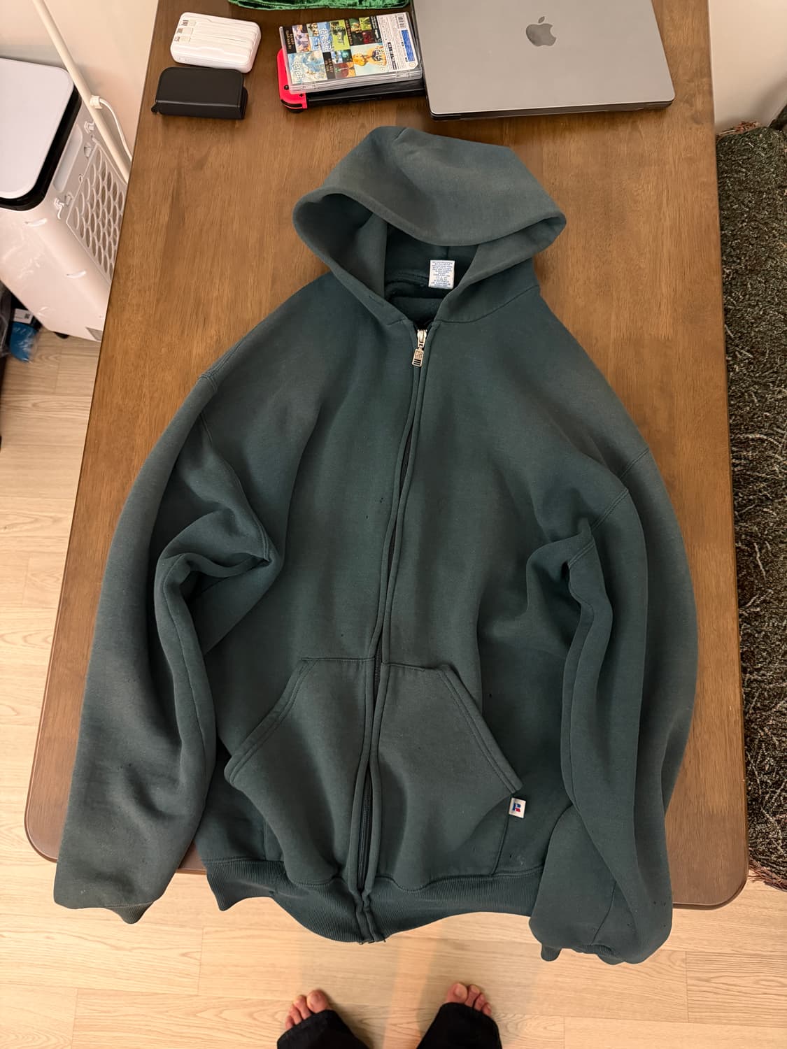 XL) 러셀 00 포레스트 그린 후드집업 상품이미지1