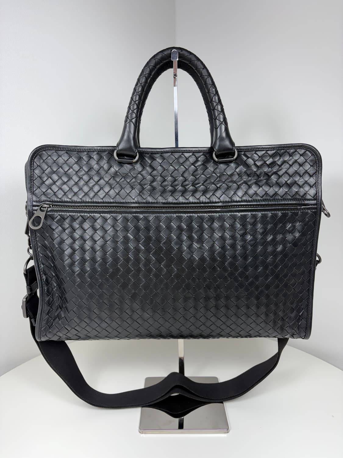 보테가베네타 인트레치아토 블랙 브리프케이스 서류가방 상품이미지3