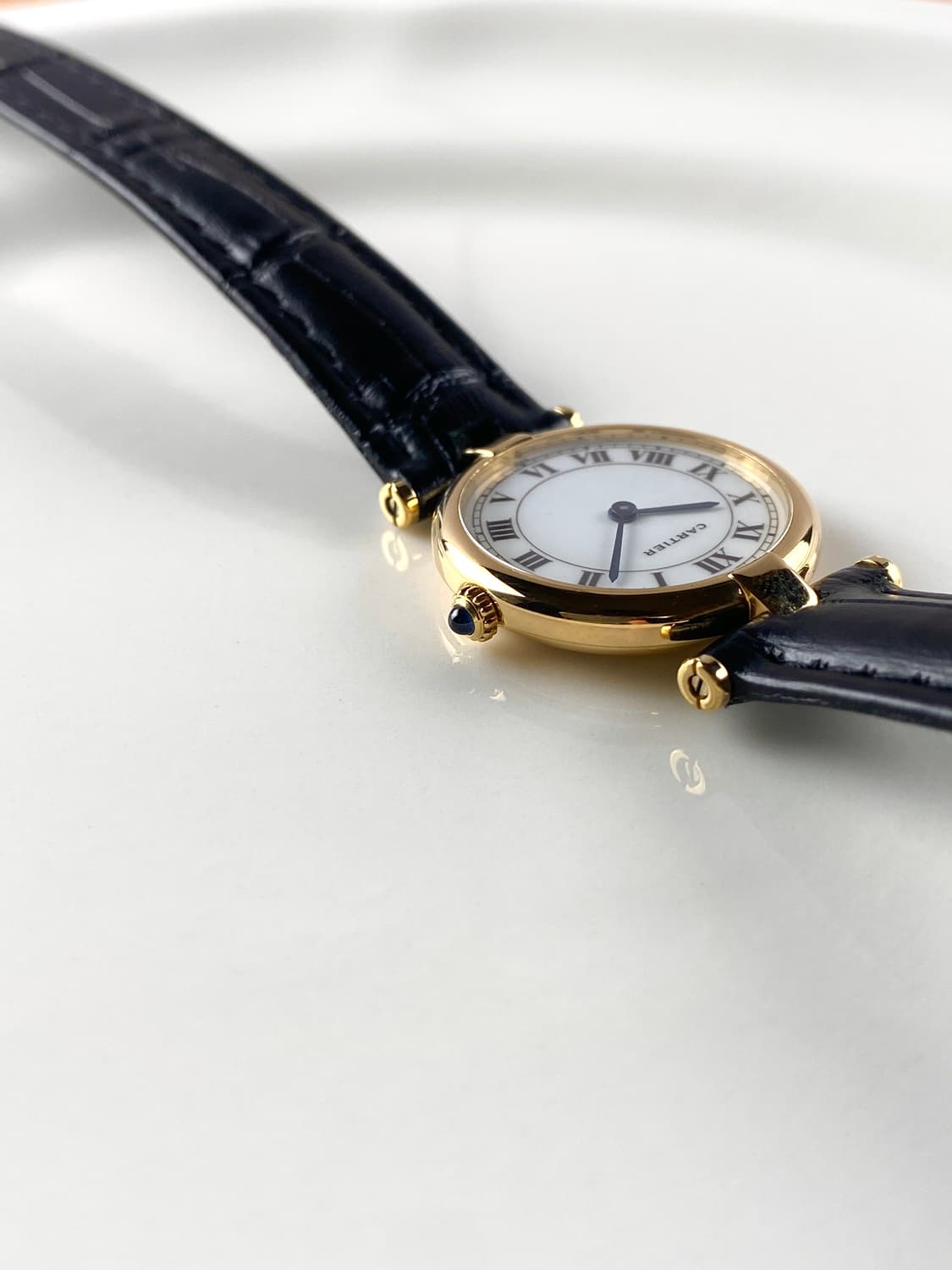 cartier vendome round 18K watch SM 상품이미지8