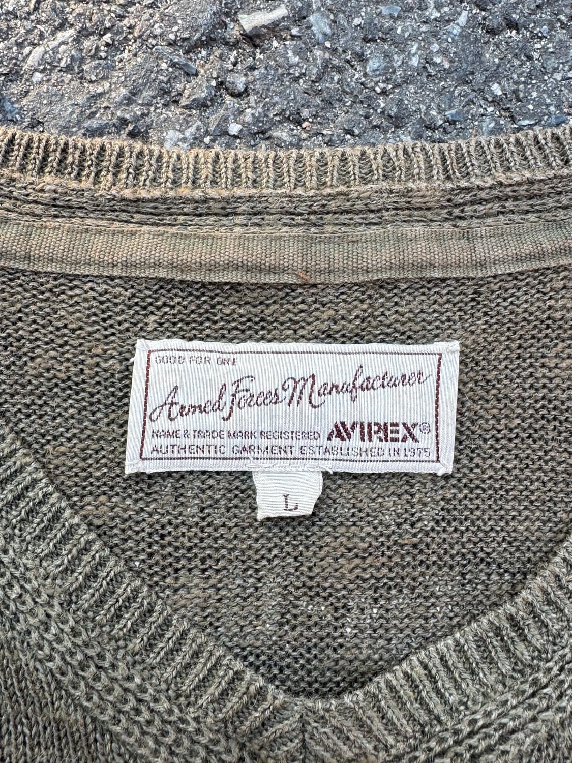 아비렉스 밀리터리 니트 반팔티셔츠  상품이미지4