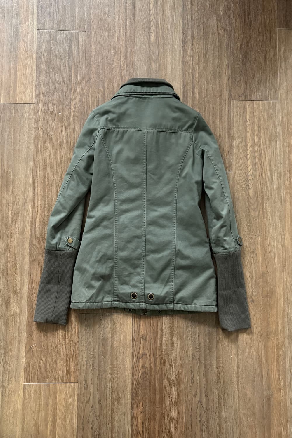 Ribbed Sleeve Military Field Jacket 상품이미지6