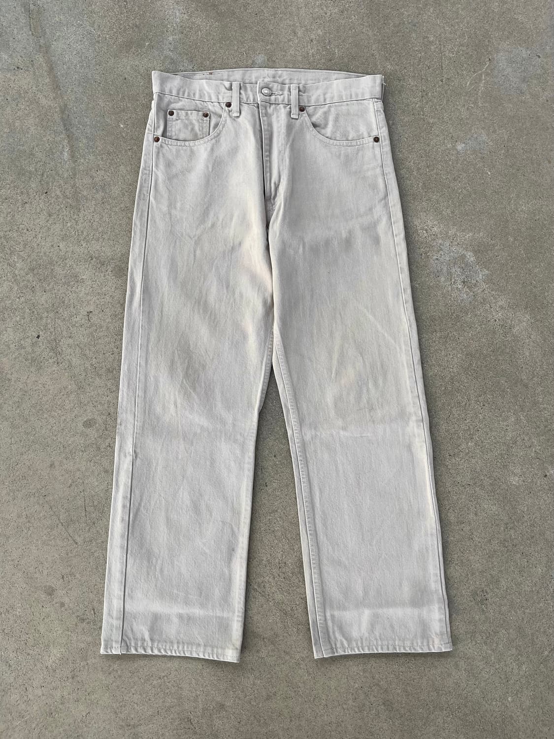 90s 빈티지 리바이스 509 데님 팬츠 베이지 상품이미지2