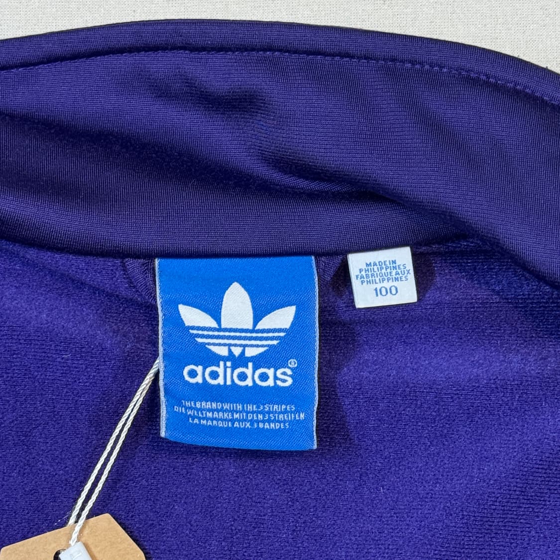 100) 아디다스 파이어버드 삼선 져지 트랙탑 집업 퍼플 A93 상품이미지6