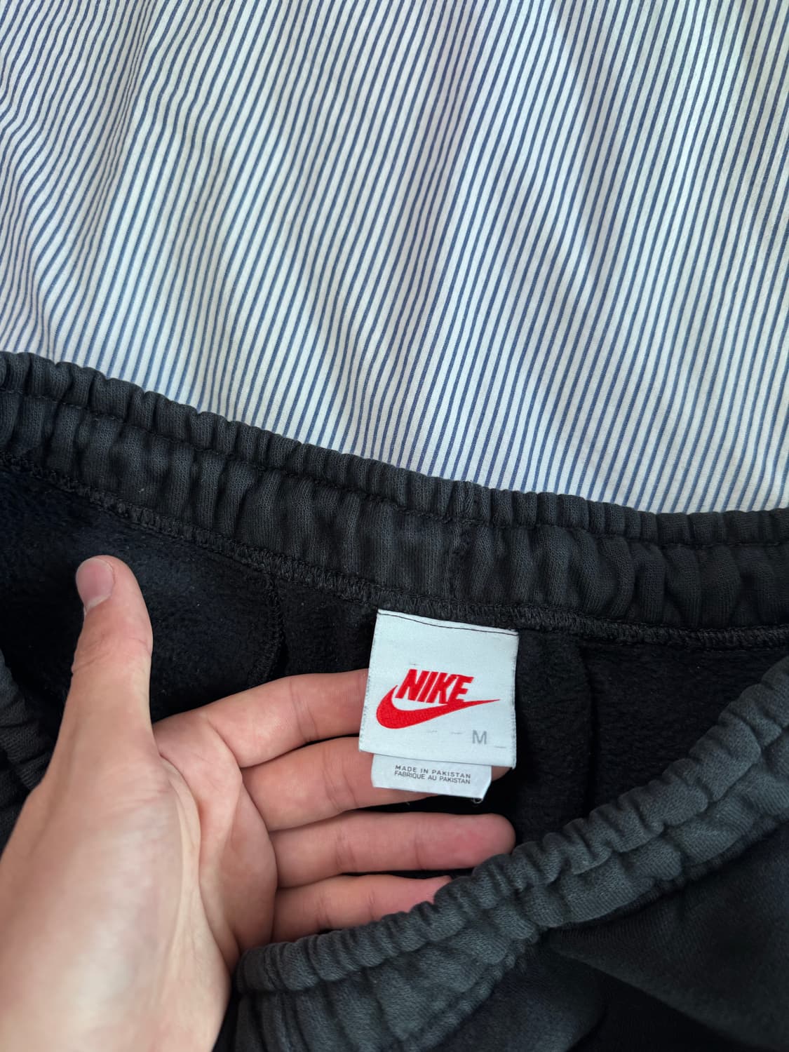 (SS급) 나이키 x 스투시 NRG 워시드 플리스 팬츠 블랙 상품이미지5