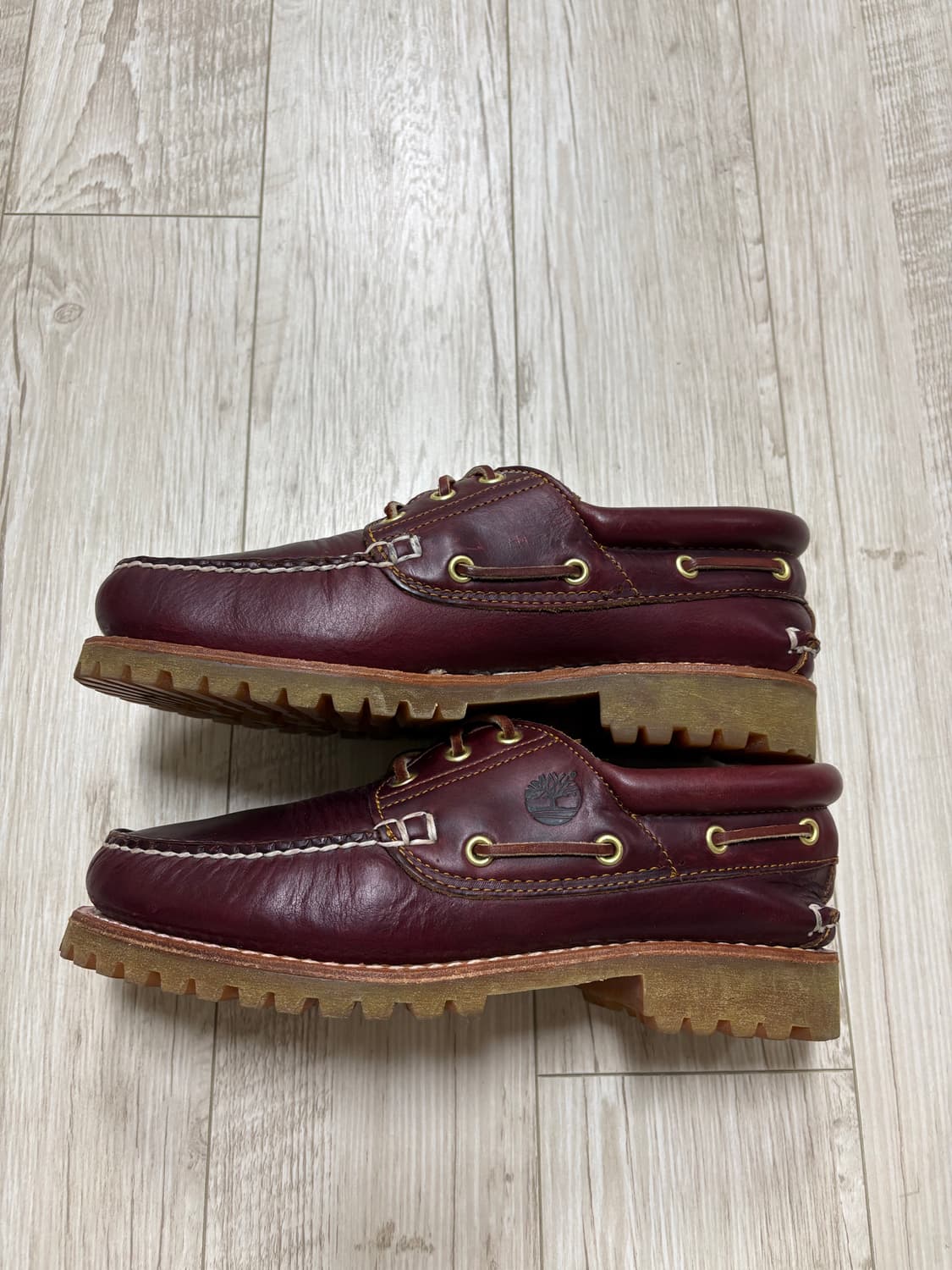 팀버랜드 3아이 보트슈즈 버건디 260 상품이미지2