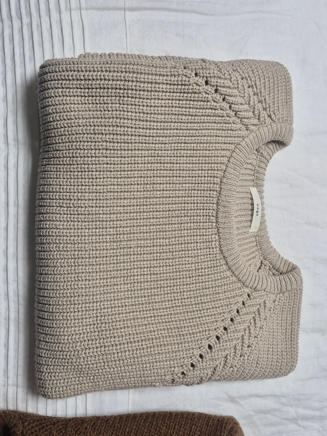 킨다베이지(page) 산체스 코튼 니트 matt beige 상품이미지3