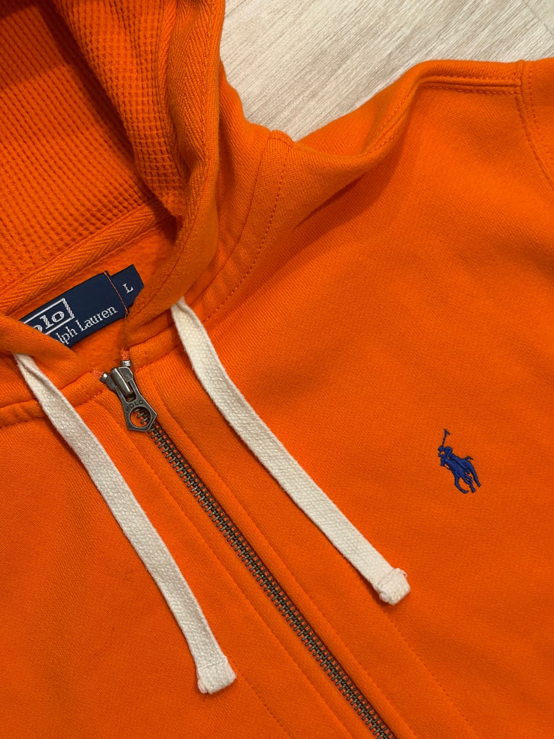 폴로 랄프로렌 오렌지 후드 상품이미지2