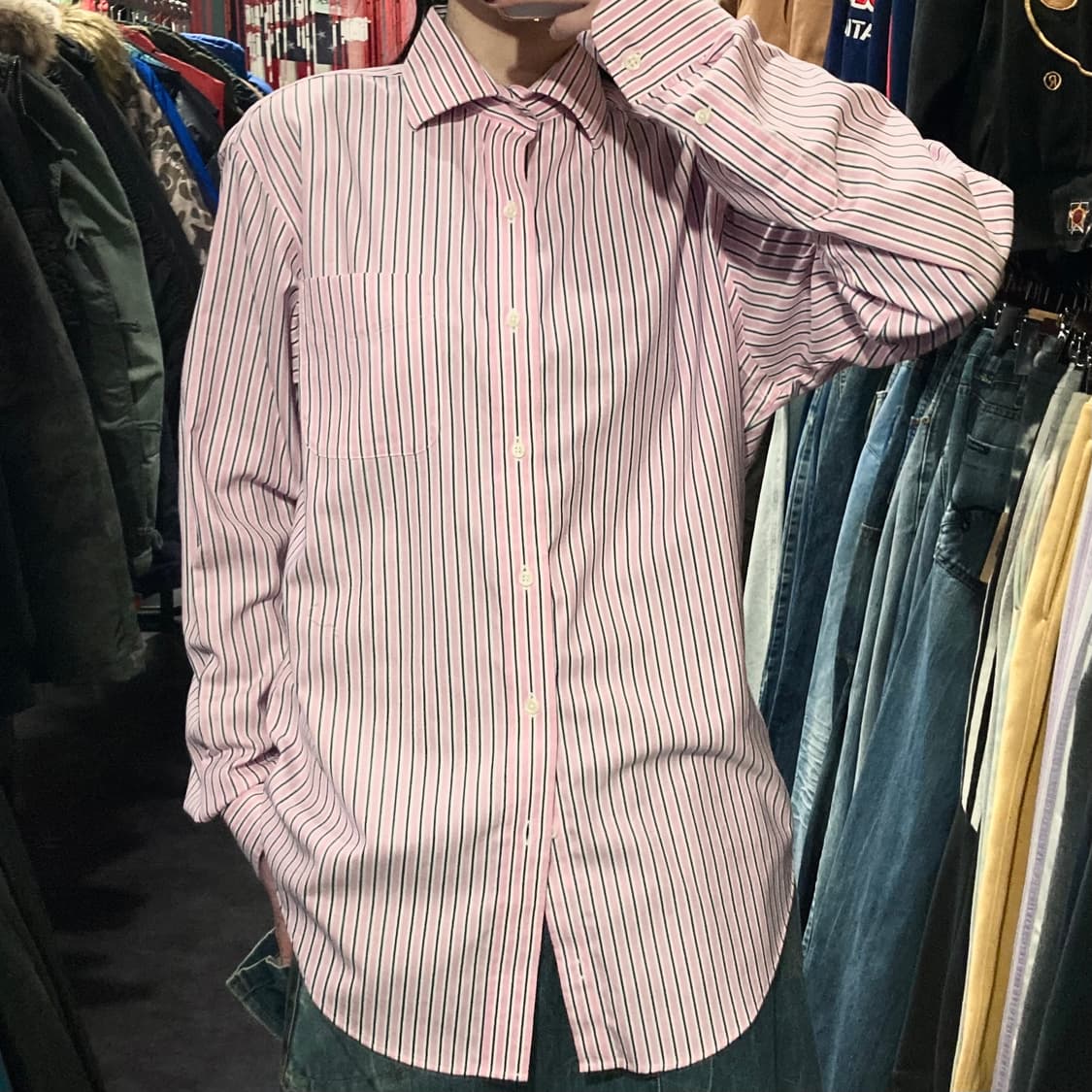 [IM] 폴로 랄프로렌 스트라이프 셔츠 핑크 상품이미지2