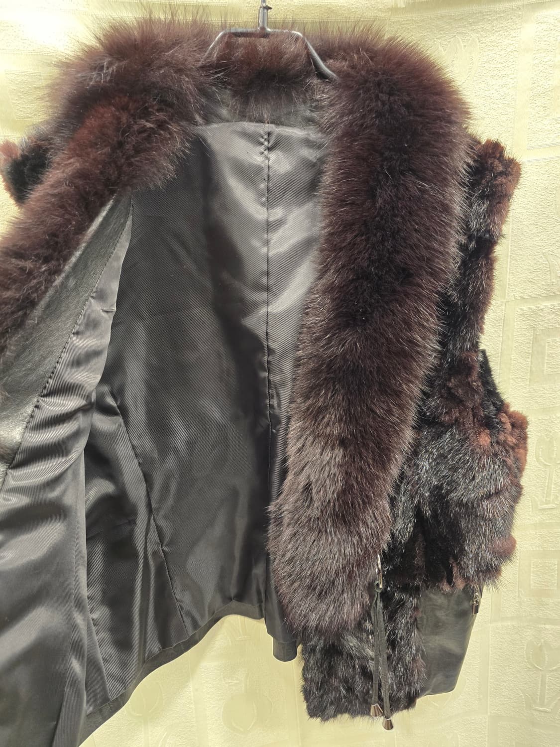 밍크 폭스 퍼 가죽 조끼 숏베스트 77정도 상품이미지7