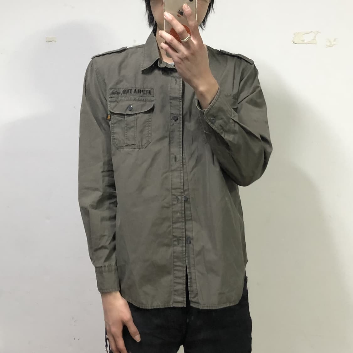 알파인더스트리 밀리터리 셔츠 상품이미지3