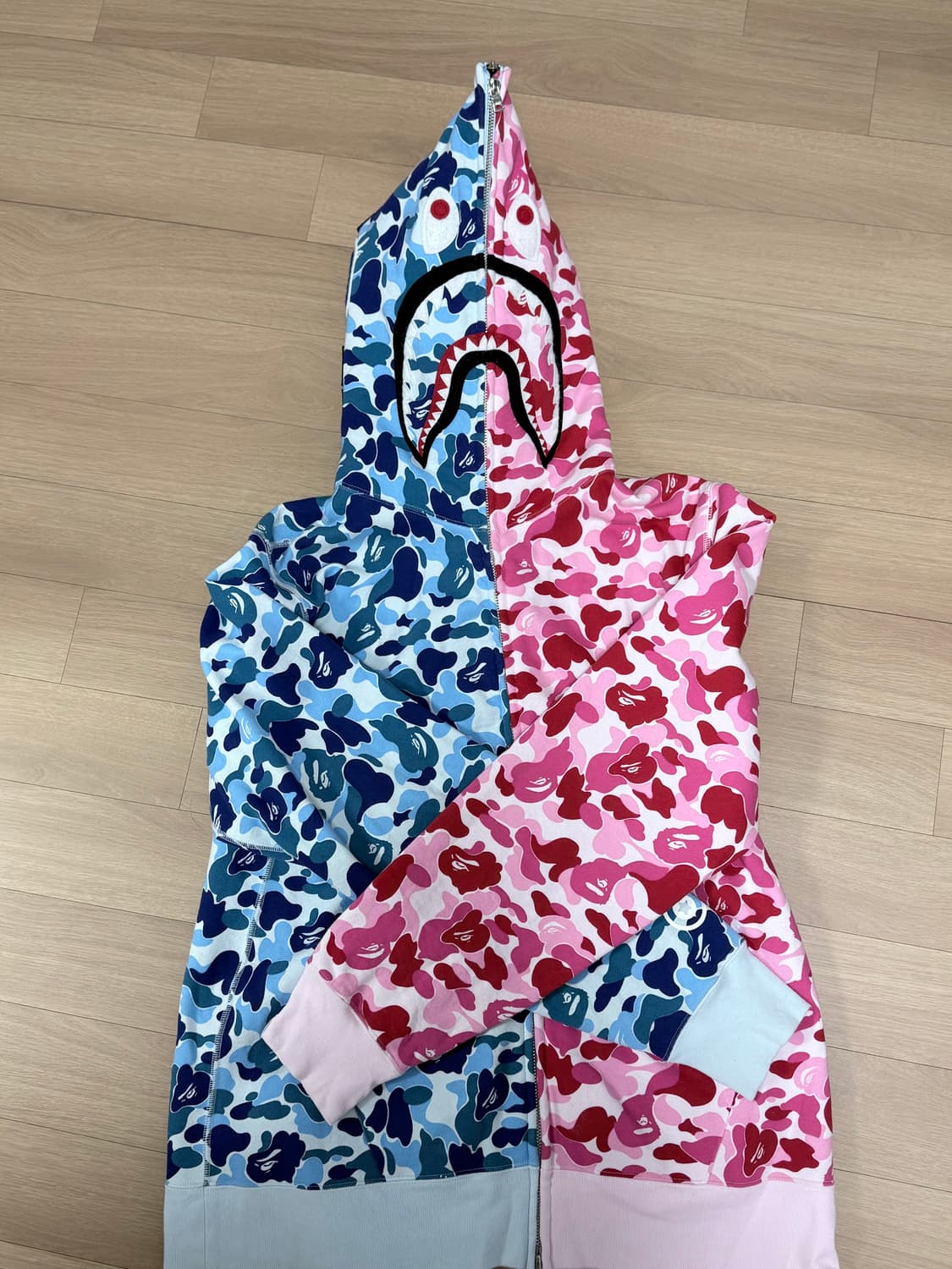 베이프 카모 샤크 후드집업 XL 급처합니다 상품이미지3